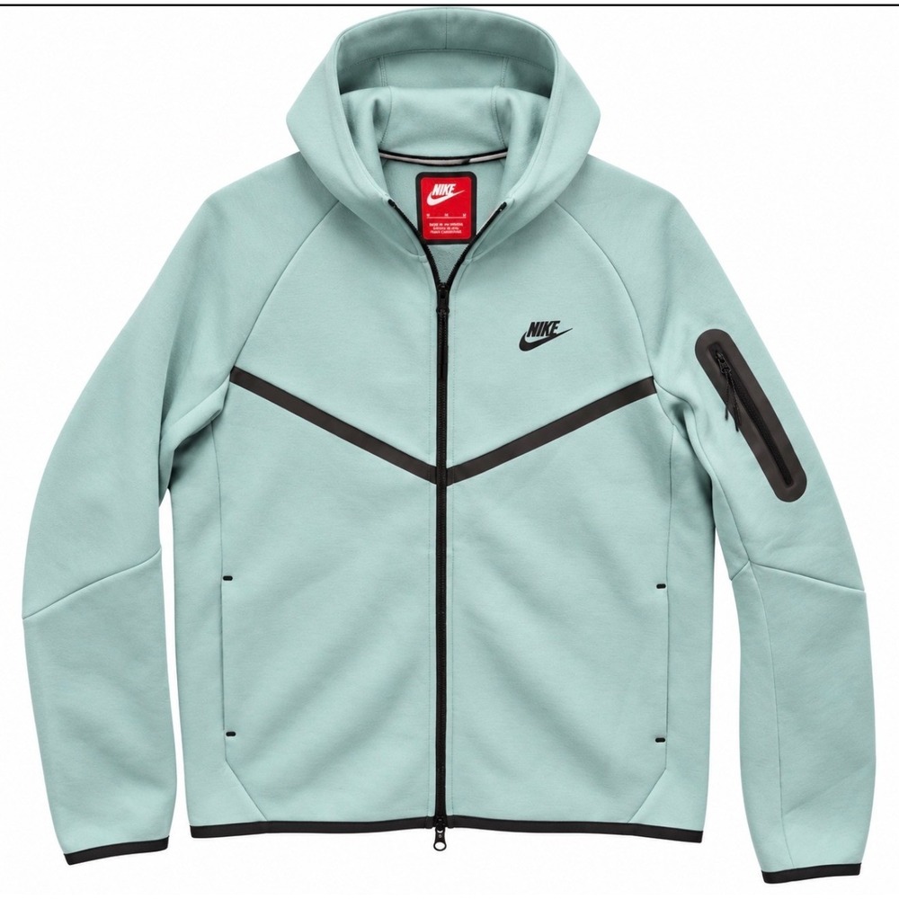 NWOT Nike Tech Fleece Windrunner Hoodie Mint Seafoam Full Zip Jacket Men's M
